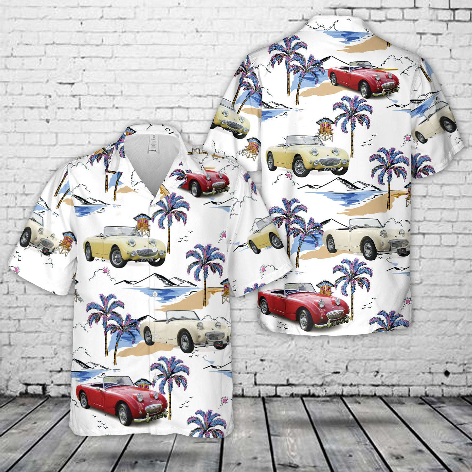 1959 Austin Healey Frogeye Sprite Mk1 Hawaiian Shirt Gift for Men Dad Father Gift for Men Dad Father
