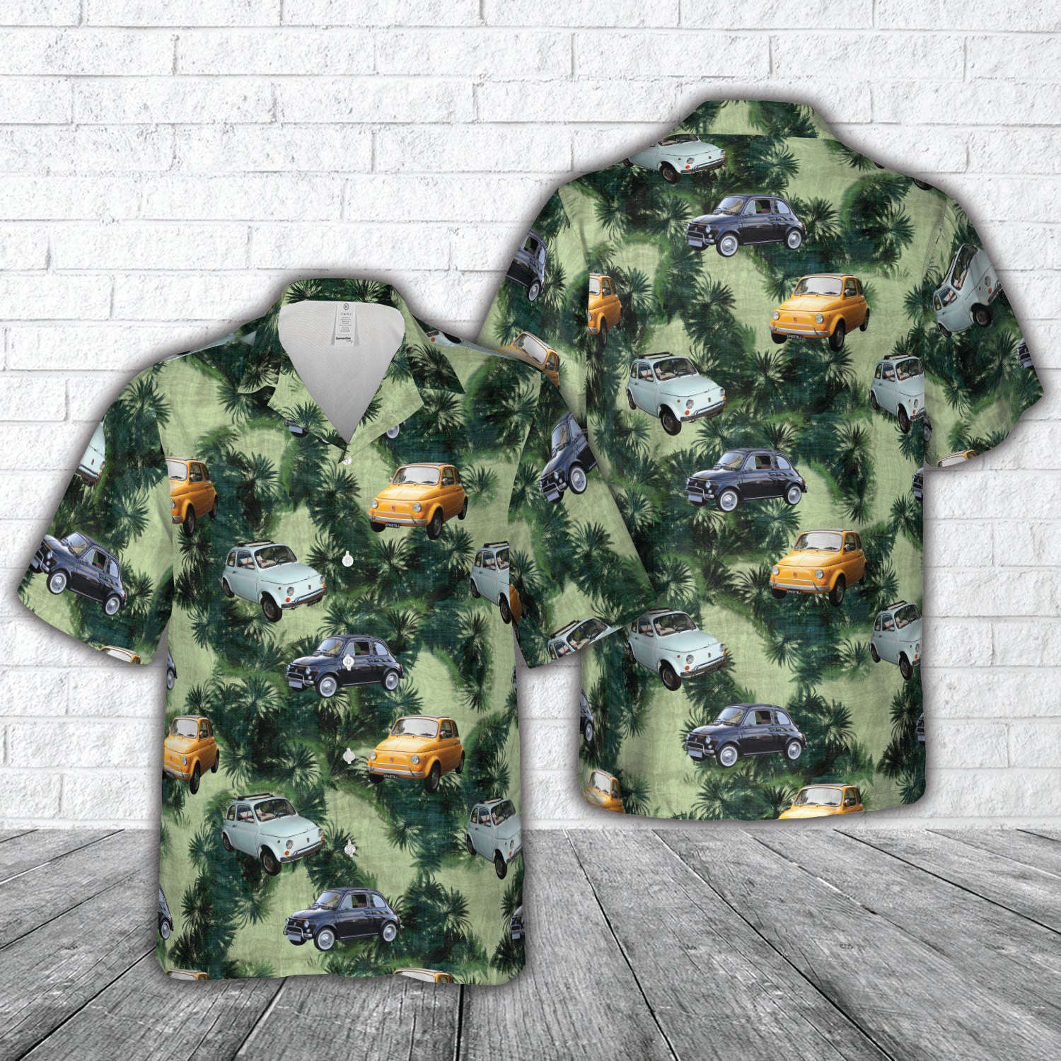 1971 Fiat 500 Hawaiian Shirt Gift for Men Dad Father Gift for Men Dad Father