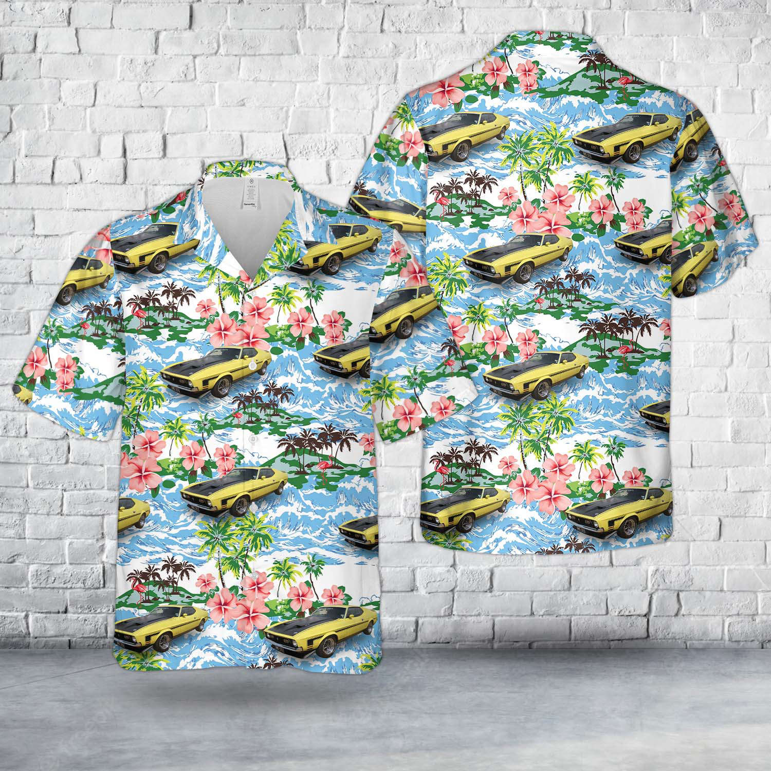 1971 Mustang Boss 351 Hawaiian Shirt Gift for Men Dad Father Gift for Men Dad Father