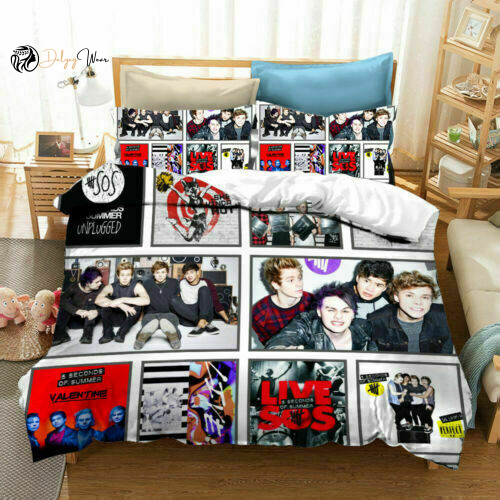 5 Seconds Of Summer 1 Bedding Set Decor Gift For Men Women Decor Gift For Men Women G95