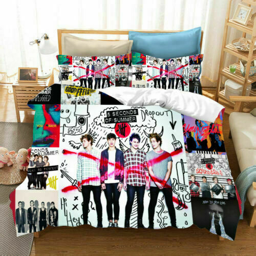 5 Seconds Of Summer 2 Bedding Set Decor Gift For Men Women Decor Gift For Men Women G95