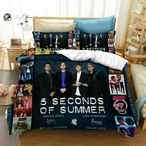 5 Seconds Of Summer Bedding Set Decor Gift For Men Women Decor Gift For Men Women G95