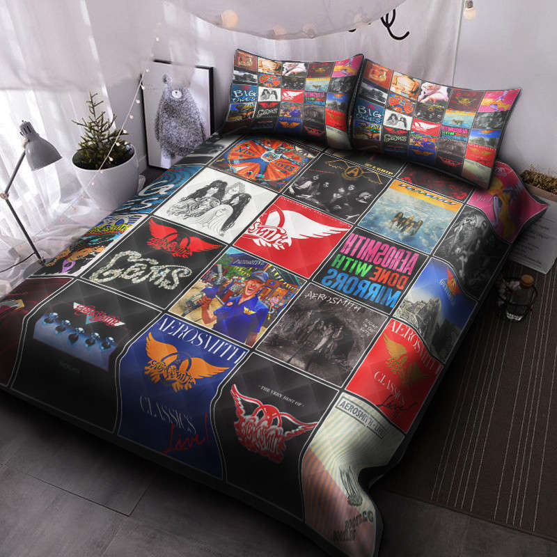 Aerosmith 2 Bedding Set Decor Gift For Men Women Decor Gift For Men Women G95