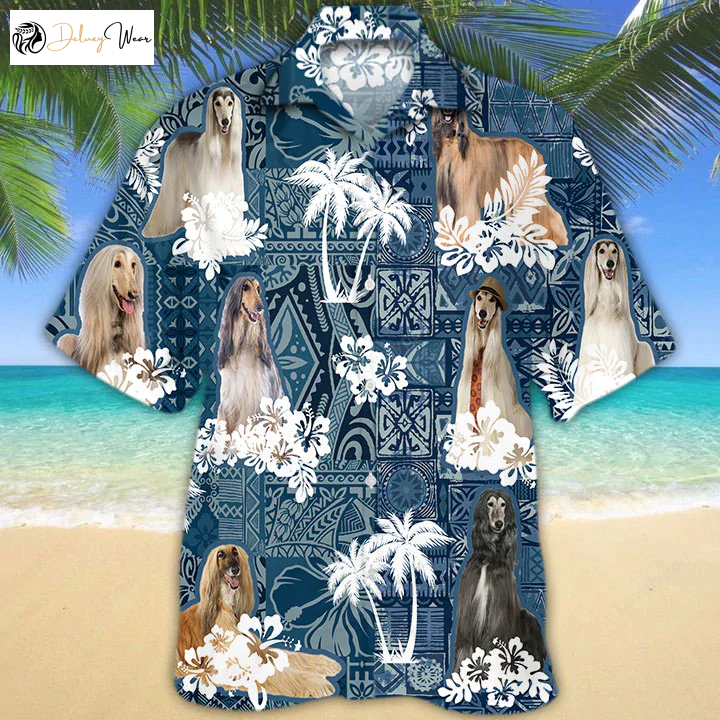 Stylish Afghan Hound Hawaiian Shirt: Perfect Blend of Culture and Canine Fashion
