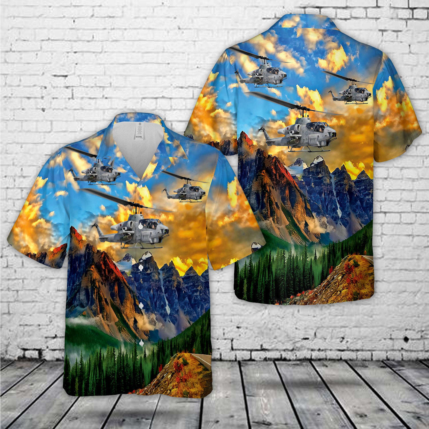 AH-1G (Bell 209) Huey Cobra Snake Helicopter Hawaiian Shirt Gift for Men Dad Father Gift for Men Dad Father