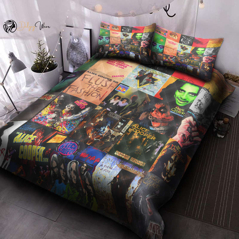 Alice Cooper Bedding Set Decor Gift For Men Women Decor Gift For Men Women G95