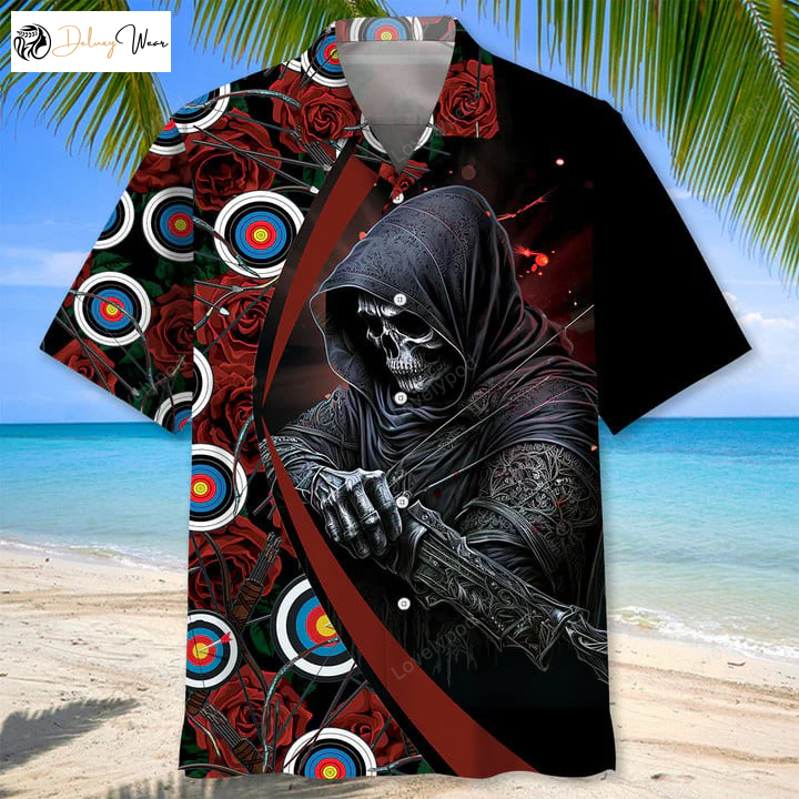 Stylish Archery Rose Hawaiian Shirt Gift for Men Women Fans: Enhance Your Look with Floral Motifs