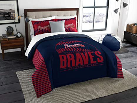 Atlanta Braves Bedding Set Decor Gift For Men Women Decor Gift For Men Women G95