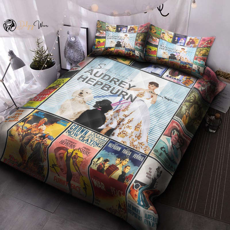 Audrey Hepburn Bedding Set Decor Gift For Men Women Decor Gift For Men Women G95
