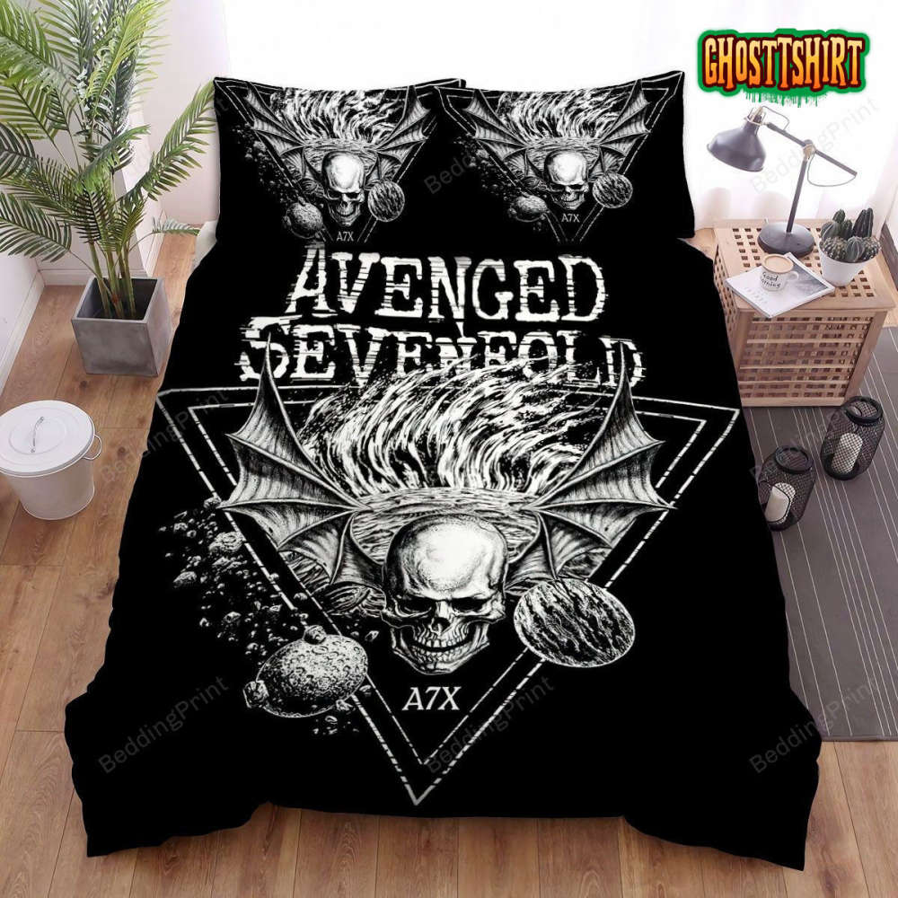 Avenged Sevenfold 2 Quilt Bedding Set Decor Gift For Men Women Decor Gift For Men Women G95