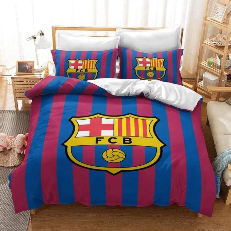 Barcelona Fc Bedding Set Decor Gift For Men Women Decor Gift For Men Women G95
