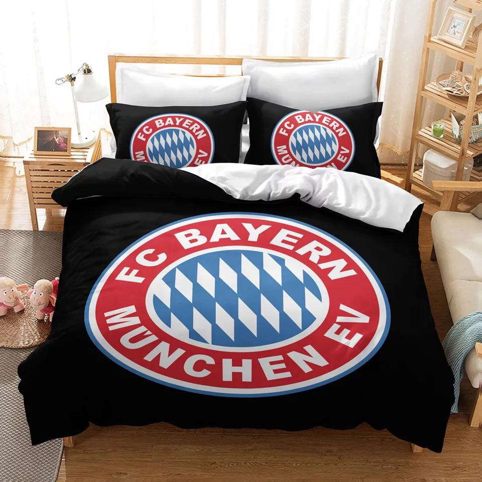 Bayern Munich Black Bedding Set Decor Gift For Men Women Decor Gift For Men Women G95
