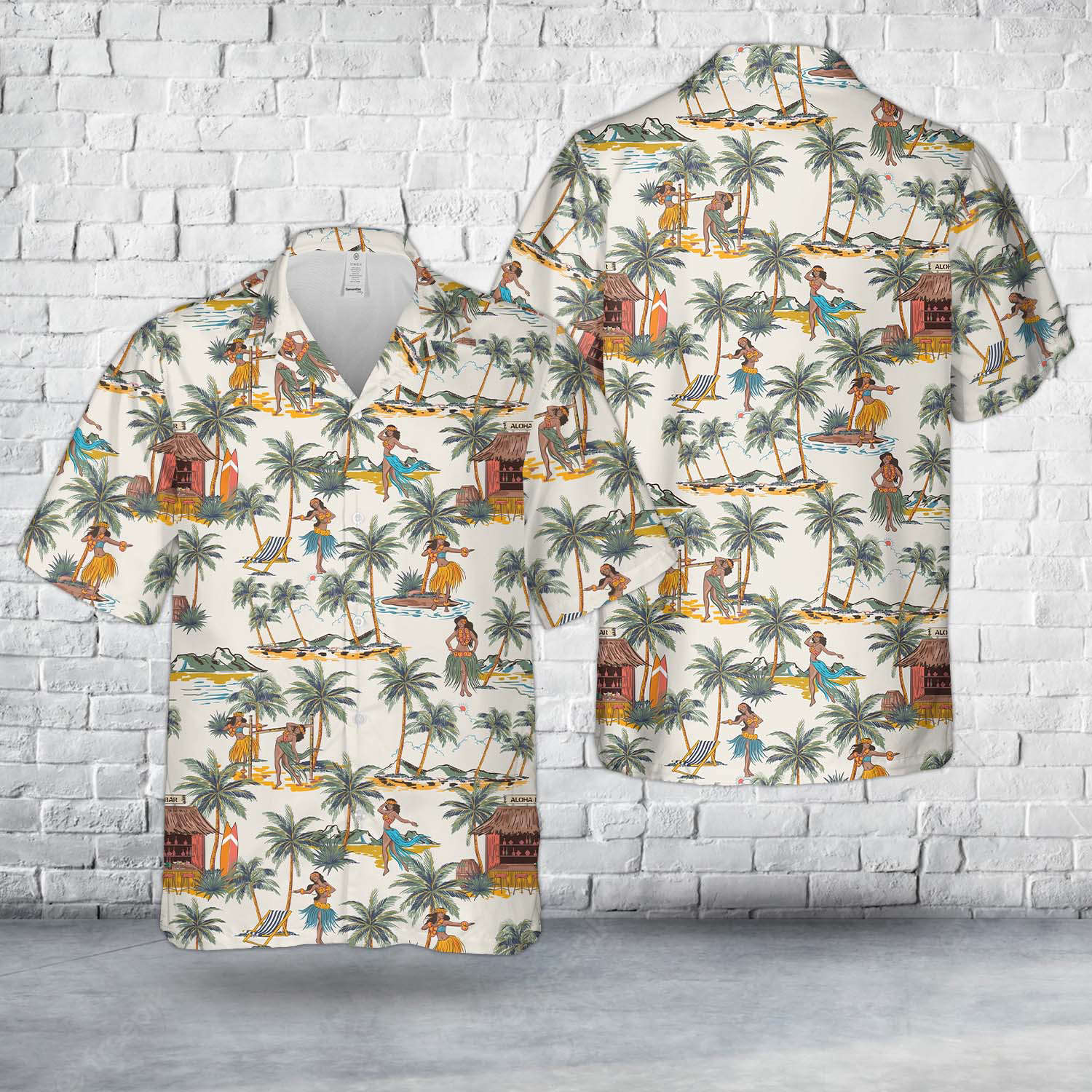 Beautiful Summer Tropical Hawaii Aloha Island Hawaiian Shirt Gift for Men Dad Father Gift for Men Dad Father