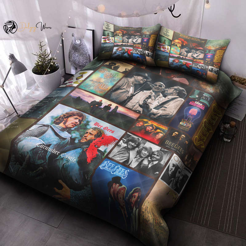 Bee Gees Quilt Bedding Set Decor Gift For Men Women Decor Gift For Men Women G95