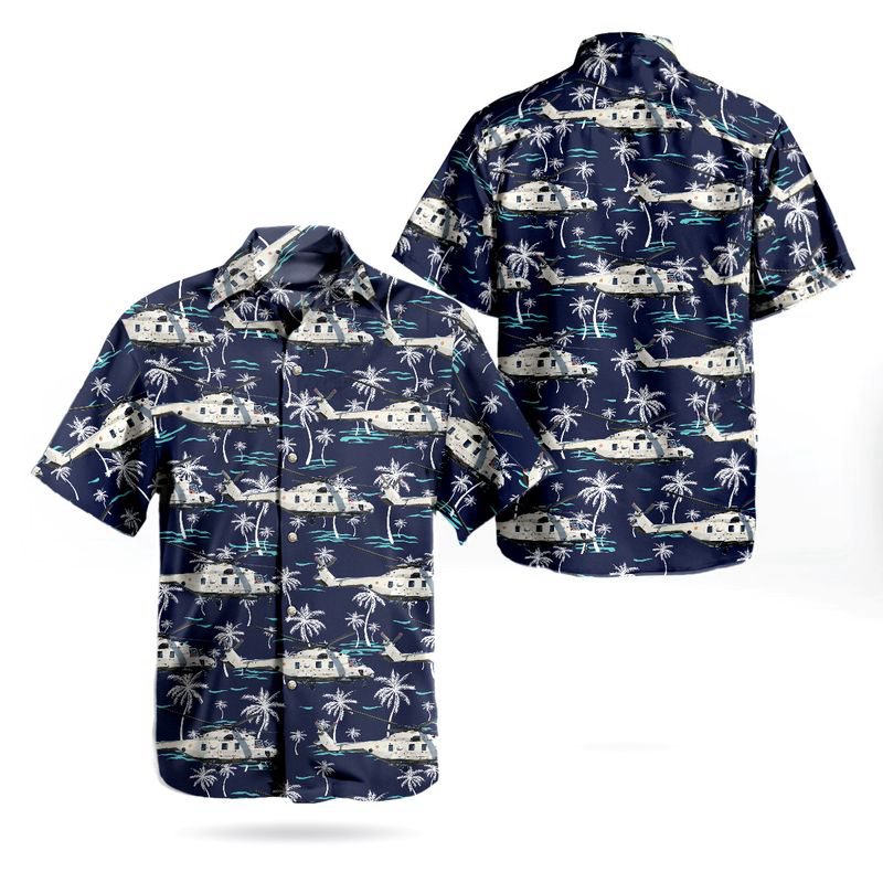 Belgian Air Force NHI NH-90 NFH Hawaiian Shirt Gift for Men Dad Father Gift for Men Dad Father