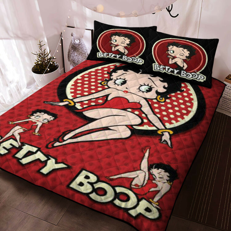 Betty Boop a1 Quilt Bedding Set Decor Gift For Men Women Decor Gift For Men Women G95
