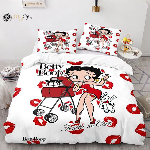 Betty Boop Lover 1 Bedding Set Decor Gift For Men Women Decor Gift For Men Women G95