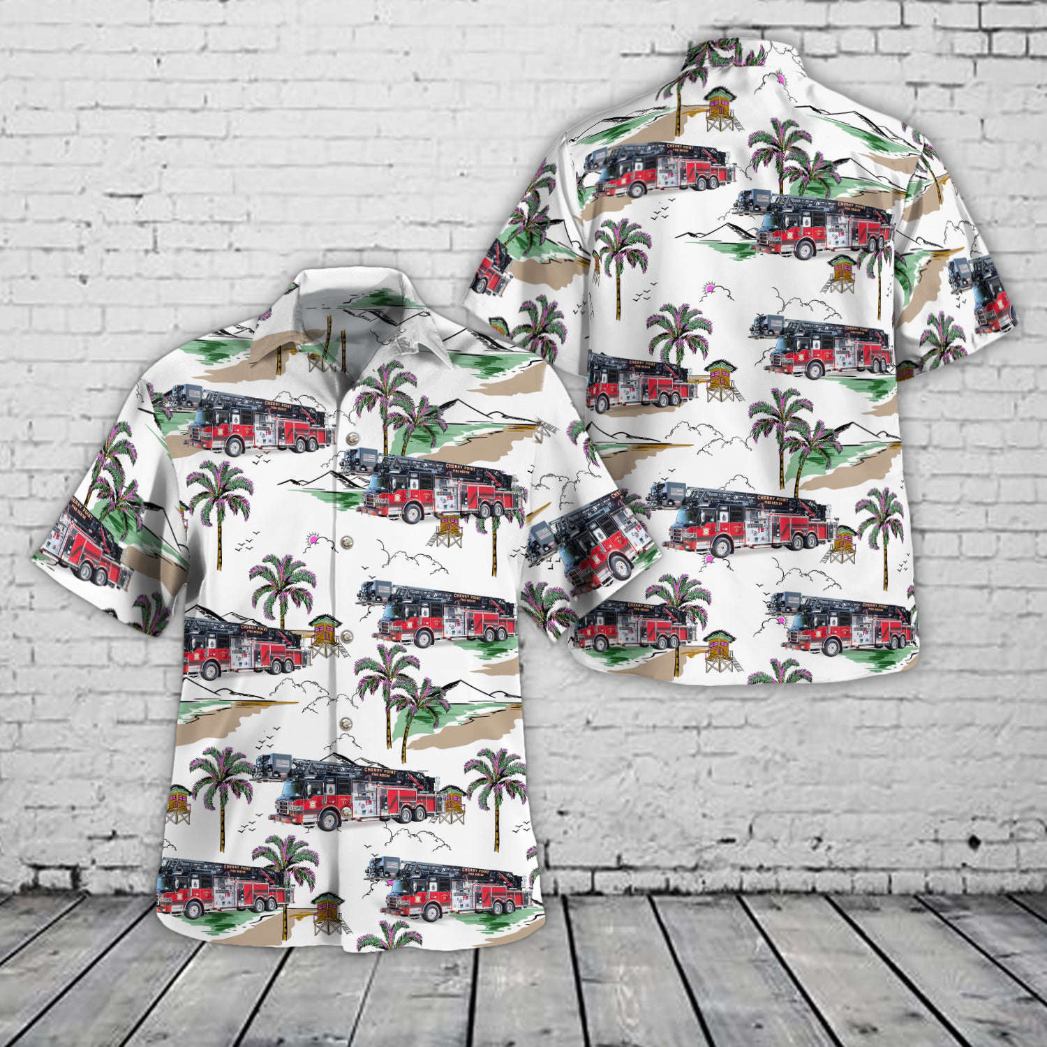 Blaine, Washington, Cherry Point Fire Rescue Hawaiian Shirt Gift for Men Dad Father Gift for Men Dad Father