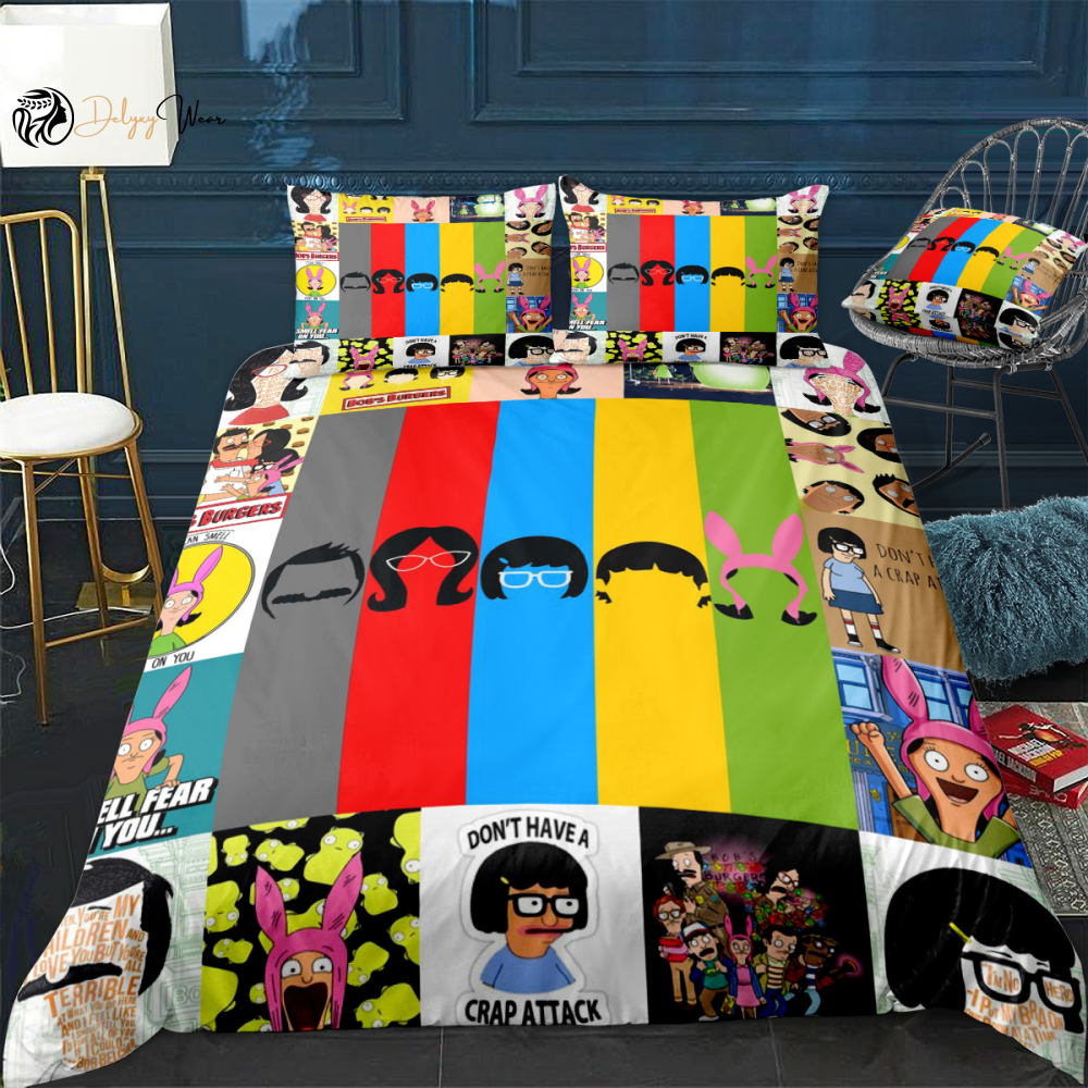 Bob’s Burgers Bedding Set Decor Gift For Men Women Decor Gift For Men Women G95
