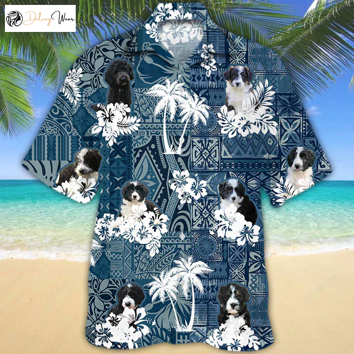 Stylish Border Doodle Hawaiian Shirt: Trendy and Vibrant Island Inspired Attire