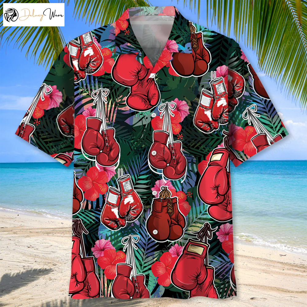 Knockout Style: Boxing Tropical Hawaiian Shirt Gift for Men Women Fans - Vibrant and Versatile Attire