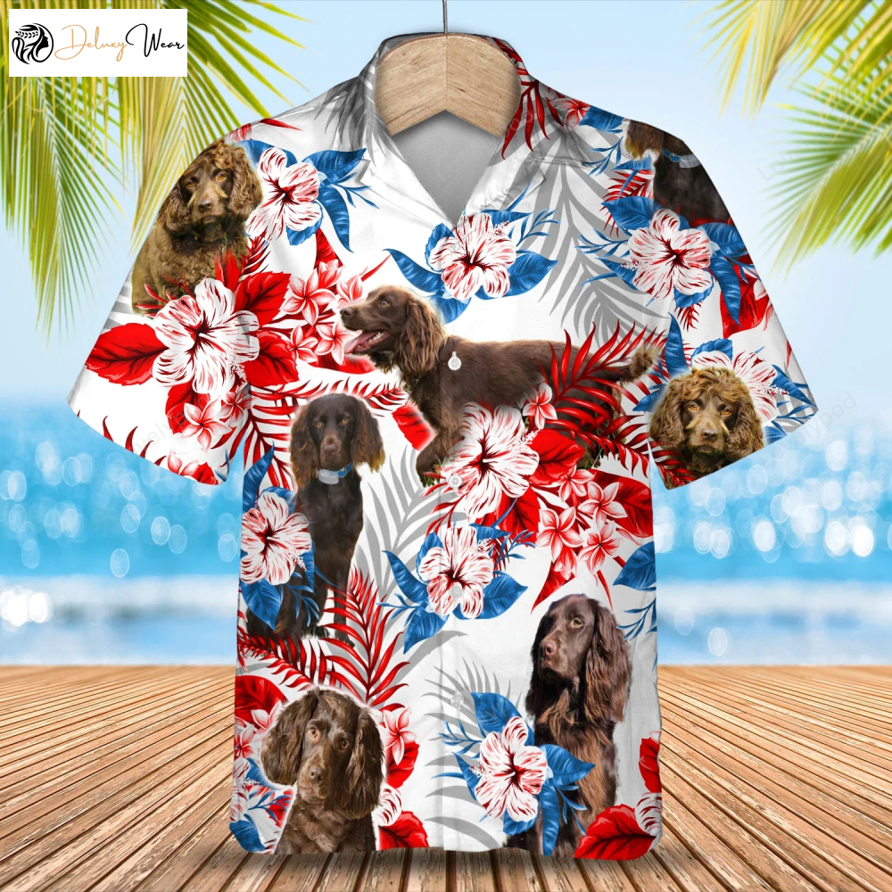Boykin Spaniel Hawaiian Shirt: Dog Summer Aloha Shirt for Men and Women