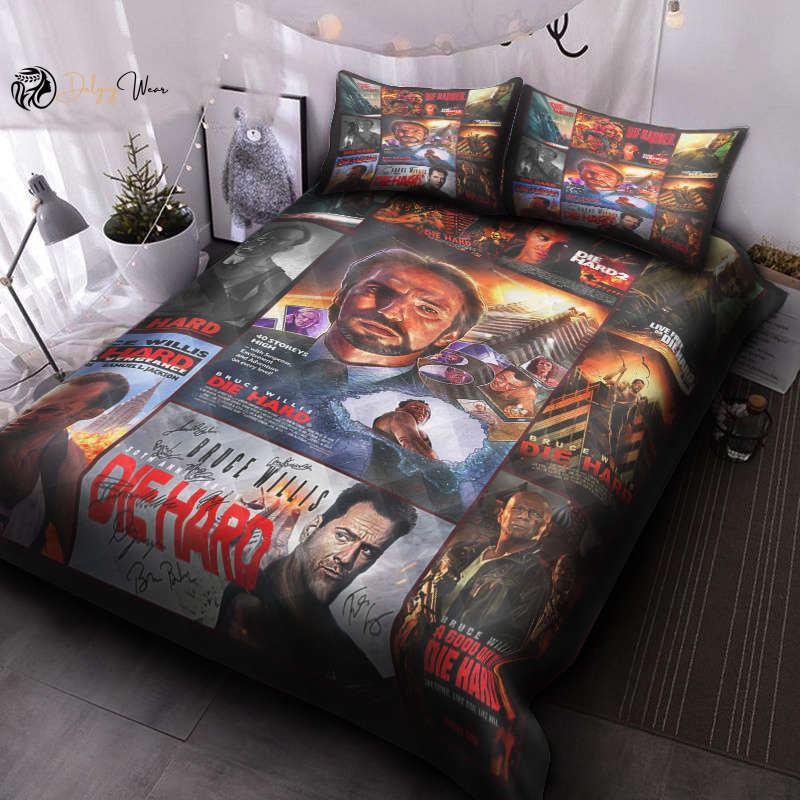 Bruce Willis  Quilt Bedding Set Decor Gift For Men Women Decor Gift For Men Women CH