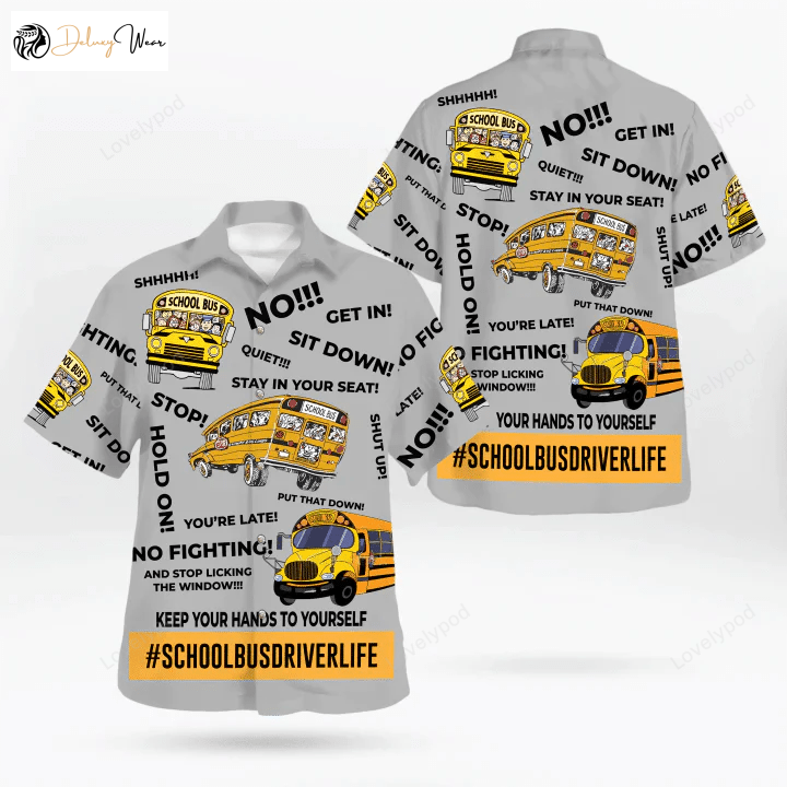 Get in the Aloha Spirit with our Bus Driver Hawaiian Shirt Gift for Men Women Fans – Perfect Gift for Bus Driver Lovers!