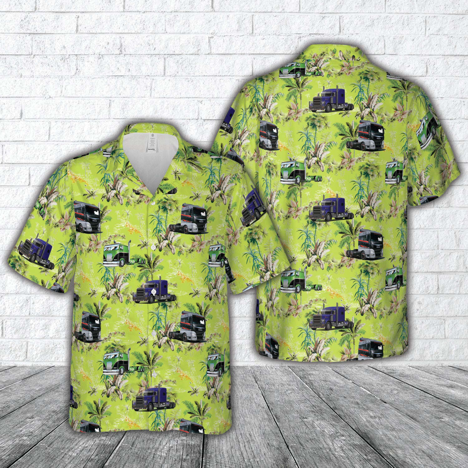 Cab Over Truck Hawaiian Shirt Gift for Men Dad Father Gift for Men Dad Father