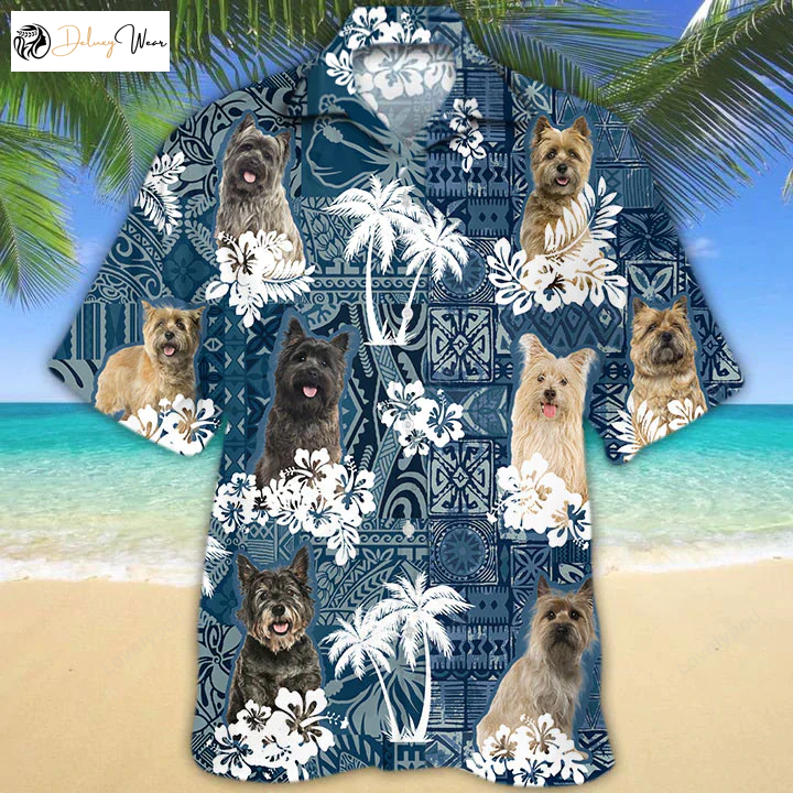 Cairn Terrier Hawaiian Shirt – Embrace Summer Vibes with Our Aloha-Inspired Design!