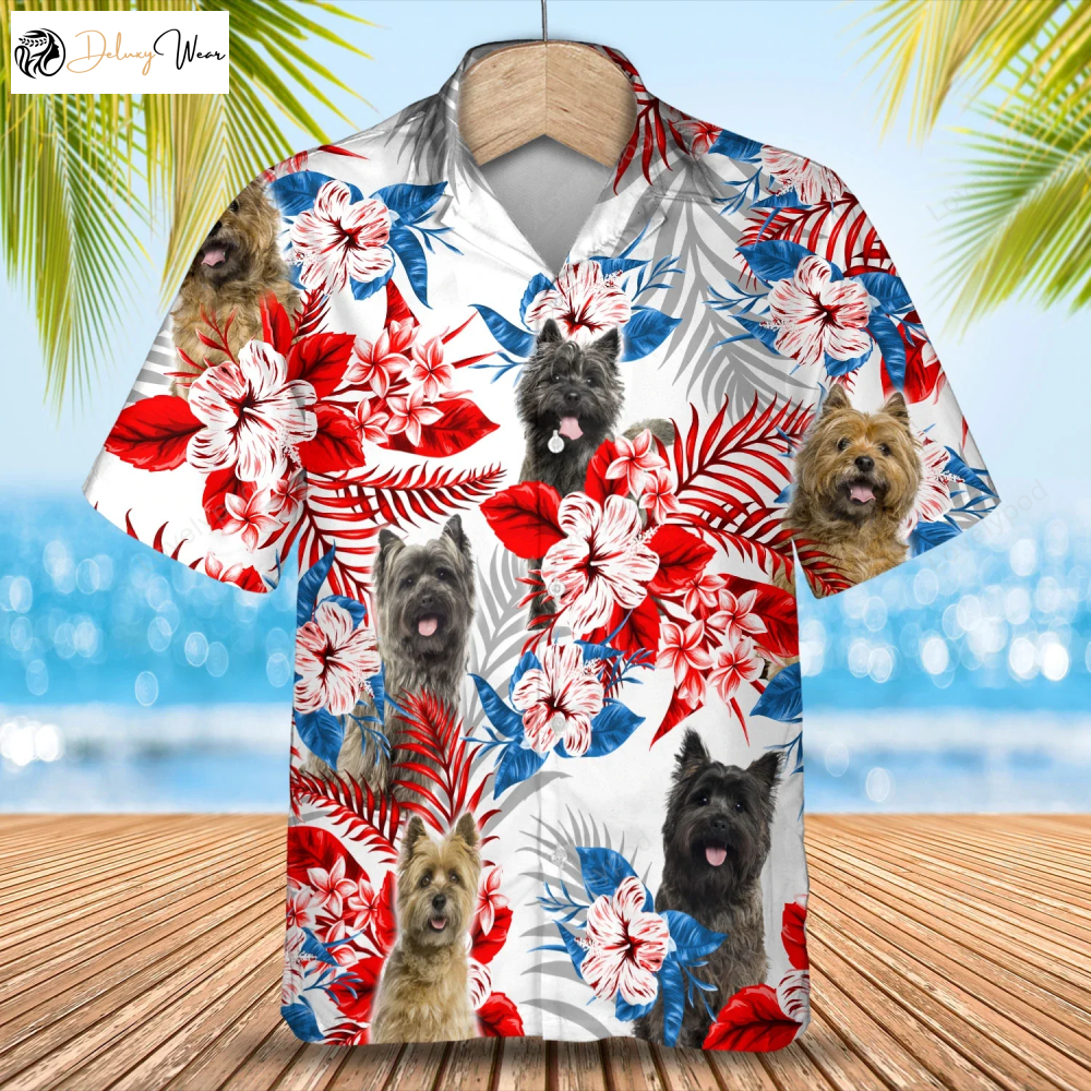 Cairn Terrier Hawaiian Shirt – Summer Aloha Shirt for Men & Women