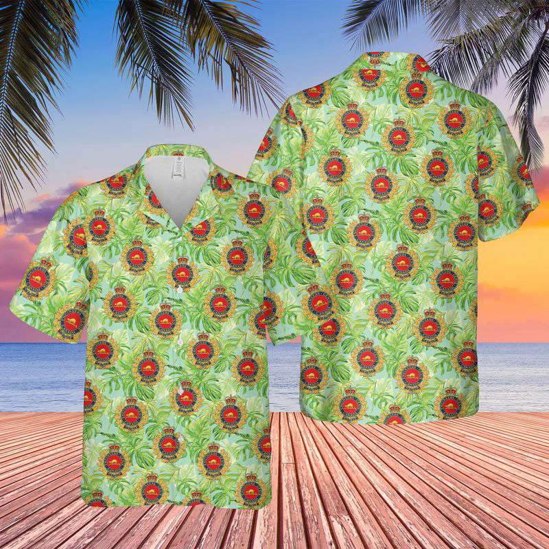 Canadian Army, Corps of Royal Canadian Engineers (RCE) Hawaiian Shirt Gift for Men Dad Father Gift for Men Dad Father