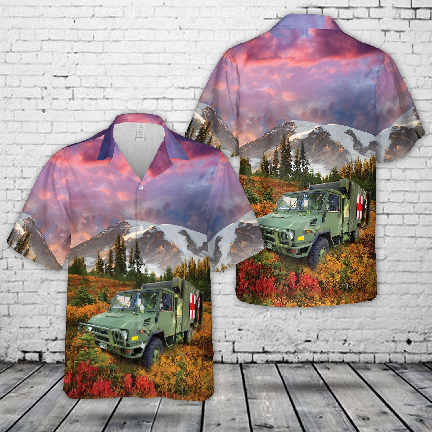 Canadian Army LSVW ambulance Hawaiian Shirt Gift for Men Dad Father Gift for Men Dad Father