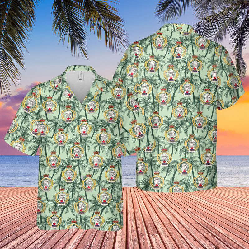 Canadian Army, Royal Canadian Armoured Corps (RCAC) Hawaiian Shirt Gift for Men Dad Father Gift for Men Dad Father