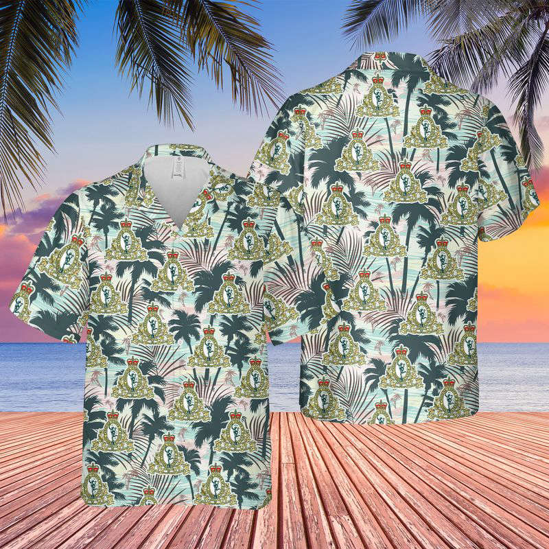 Canadian Army, Royal Canadian Corps of Signals (RCCS or RC Sigs) Hawaiian Shirt Gift for Men Dad Father Gift for Men Dad Father