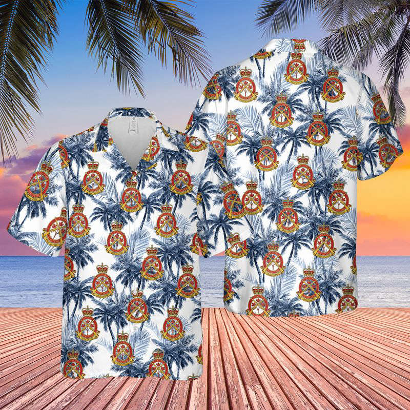 Canadian Army, Royal Canadian Infantry Corps Hawaiian Shirt Gift for Men Dad Father Gift for Men Dad Father