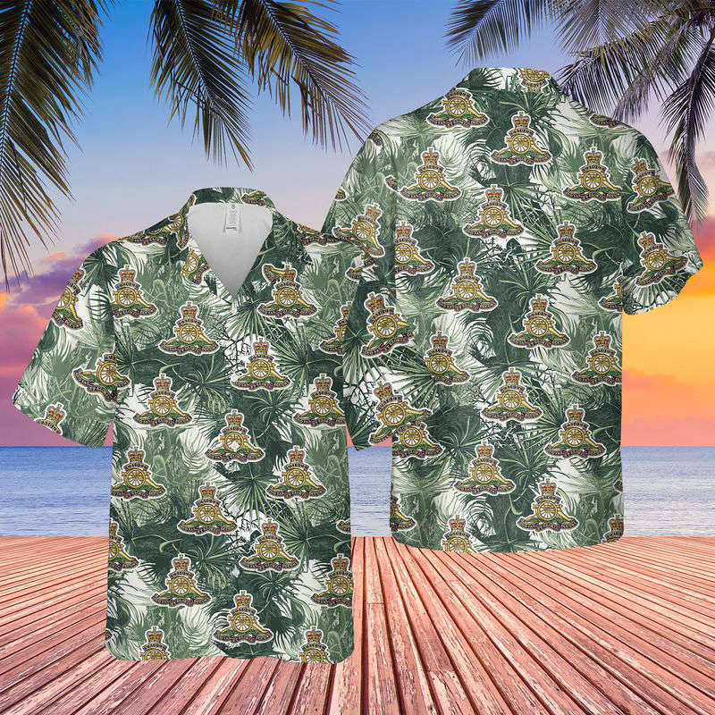 Canadian Army, Royal Regiment of Canadian Artillery Hawaiian Shirt Gift for Men Dad Father Gift for Men Dad Father