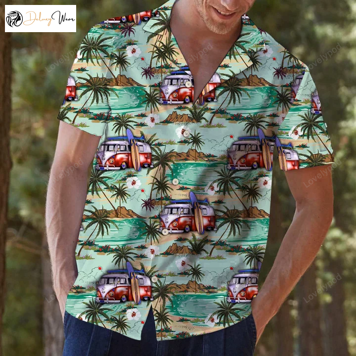 Caravan Beach Time Hawaiian Shirt Gift for Men Women Fans – Summer Design for Ultimate Style