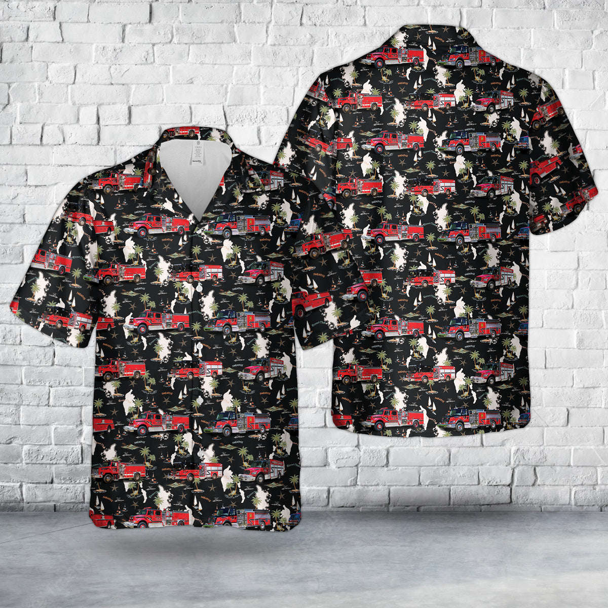 Carolina, Rhode Island, Richmond Carolina Fire District Hawaiian Shirt Gift for Men Dad Father Gift for Men Dad Father 1