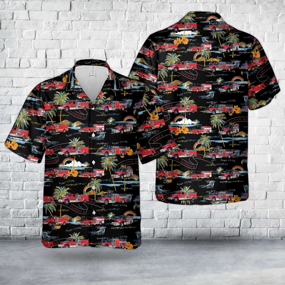 Carolina, Rhode Island, Richmond Carolina Fire District Hawaiian Shirt Gift for Men Dad Father Gift for Men Dad Father 3