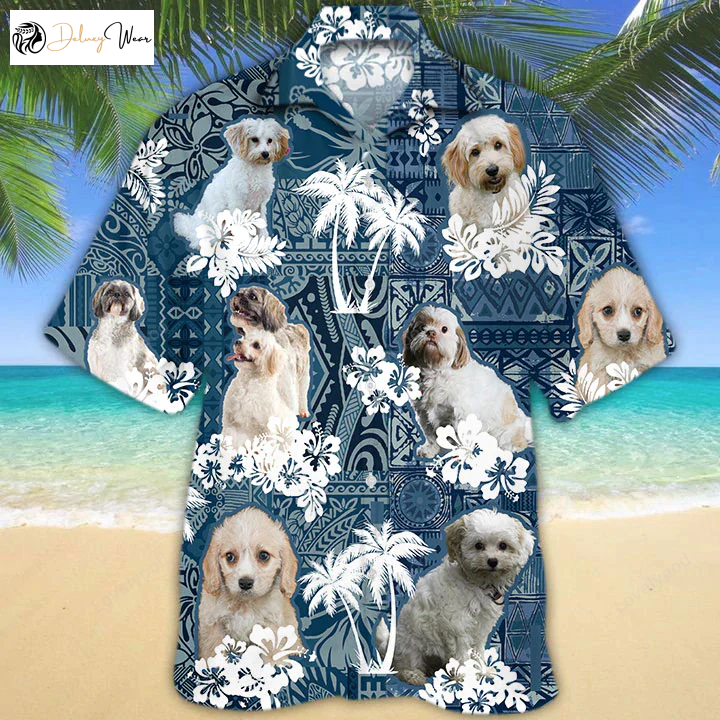 Cavachon Hawaiian Shirt Gift for Men Women Fans: Vibrant Aloha Print for Stylish Dog Lovers