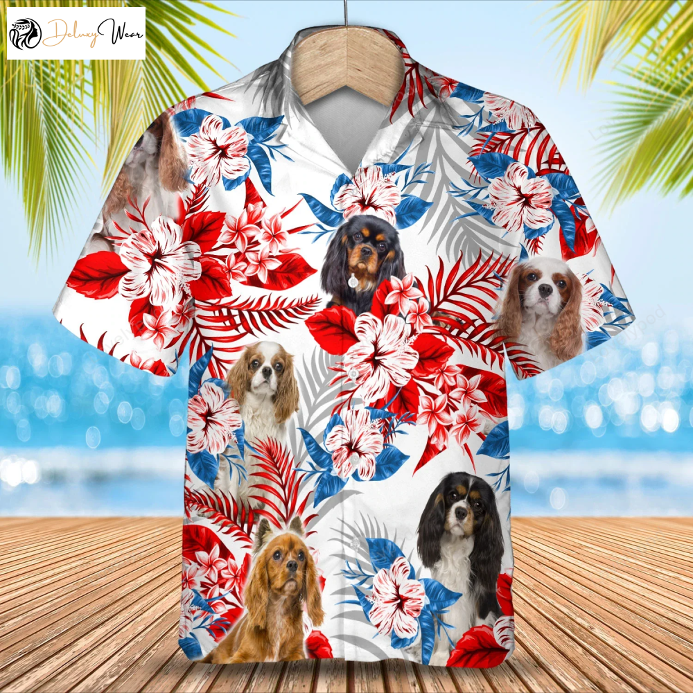 Cavalier King Charles Spaniel Hawaiian Shirt – Summer Aloha Shirt for Men and Women