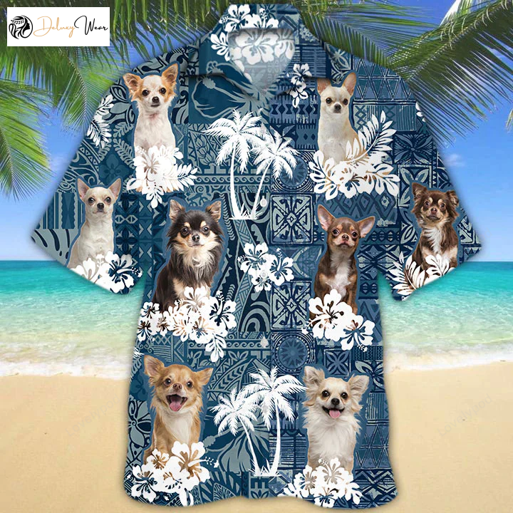 Stylish Chihuahua Hawaiian Shirt for Dog Lovers Trendy Pet Apparel