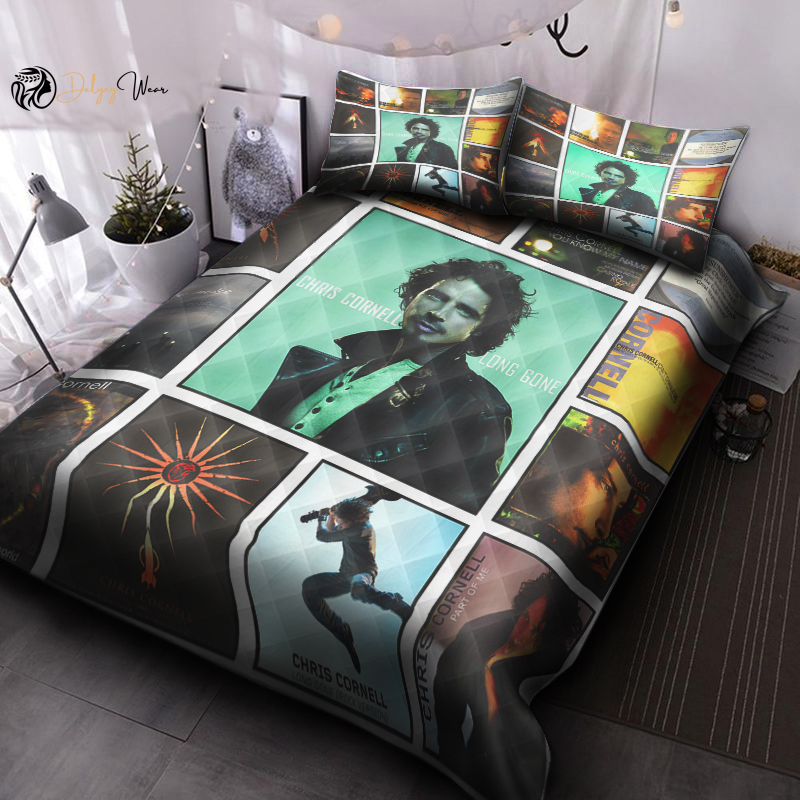 Chris Cornell Quilt Bedding Set Decor Gift For Men Women Decor Gift For Men Women G95