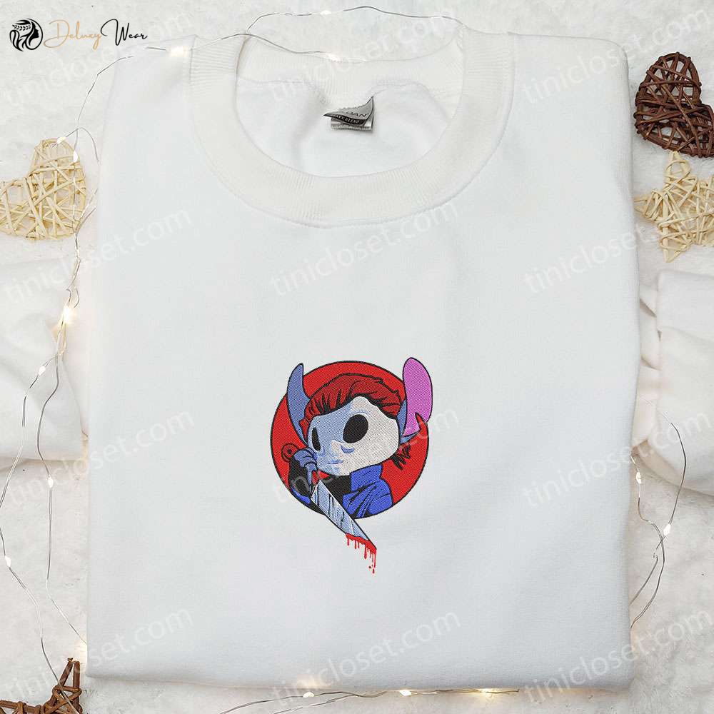 Chucky x Stitch Halloween Embroidered Shirt – Scary & Best Gift Idea
