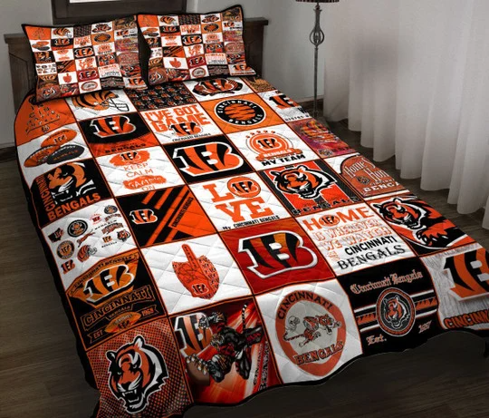 Cincinnati Bengals Bedding Set Decor Gift For Men Women Decor Gift For Men Women G95