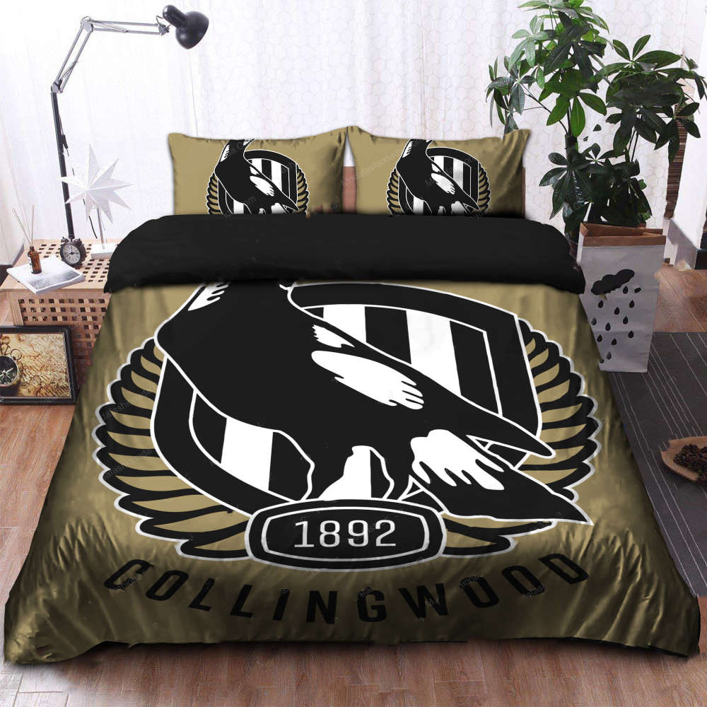 Collingwood Magpies Bedding Set Decor Gift For Men Women Decor Gift For Men Women CH