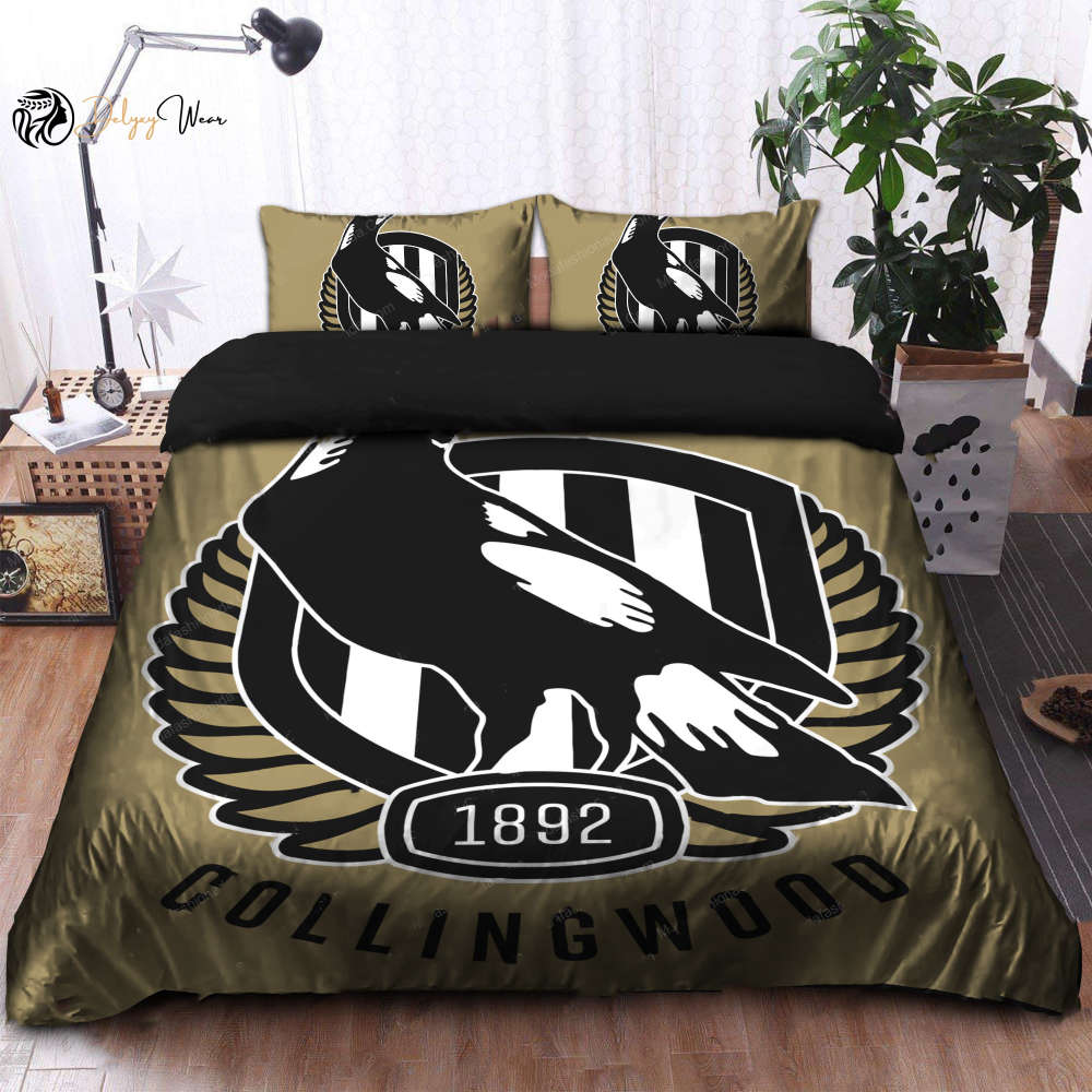 Collingwood Magpies Bedding Set Decor Gift For Men Women Decor Gift For Men Women CH