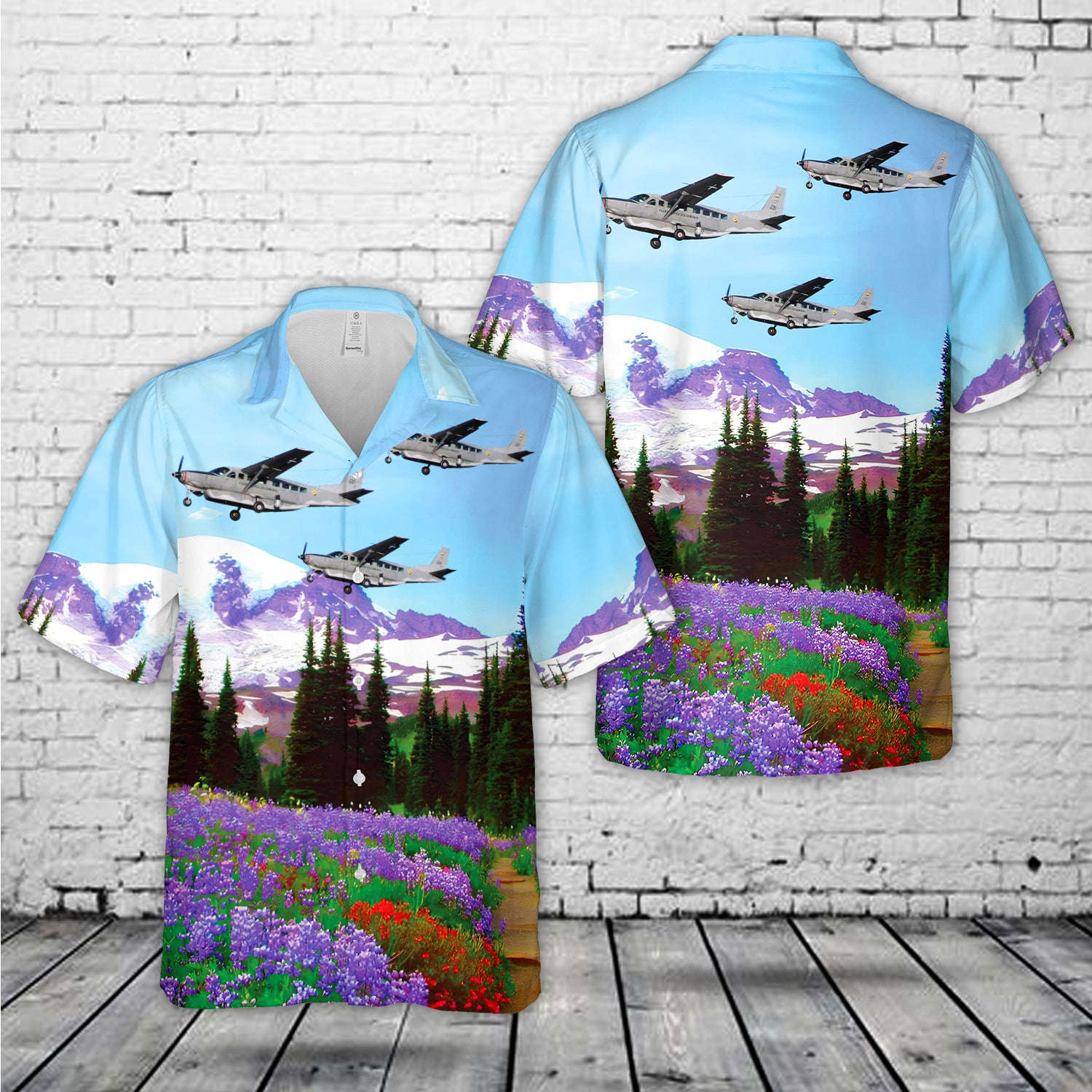 Colombian Air Force Cessna 208 Caravan Hawaiian Shirt Gift for Men Dad Father Gift for Men Dad Father