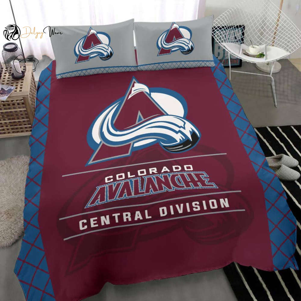 Colorado Avalanche Bedding Set Decor Gift For Men Women Decor Gift For Men Women G95